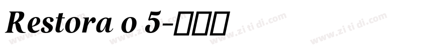 Restora o 5字体转换